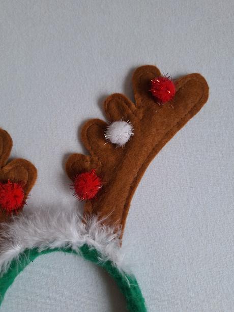 Vianočná čelenka sob,