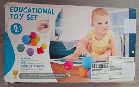 Senzorické loptičky - 8 ks, 