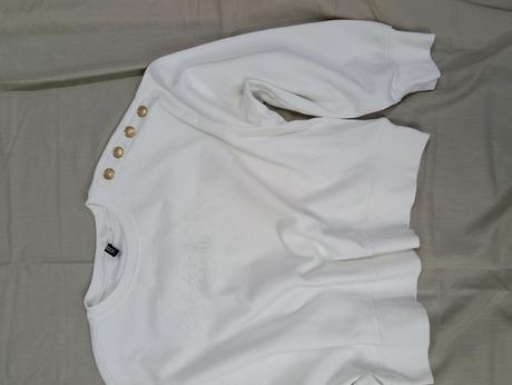 H&m divided crop mikina, h&m,l