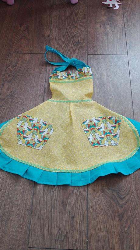 Detská zástera-holubičky, 