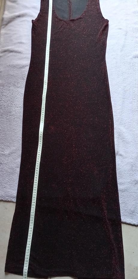 Lurexové dlhé šaty, xs