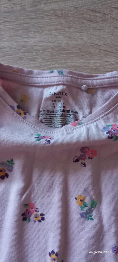 Kvetinky tričko, lindex,116