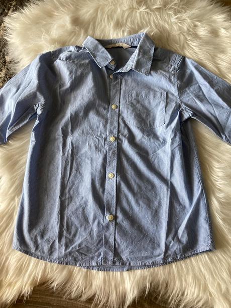 Košeľa s bodkami, h&m,128