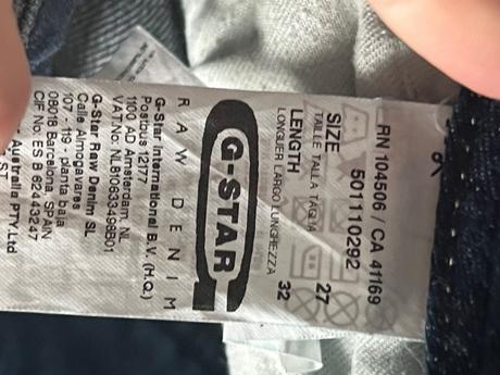 G star super rifle 27/32 znackove, g-star raw,s