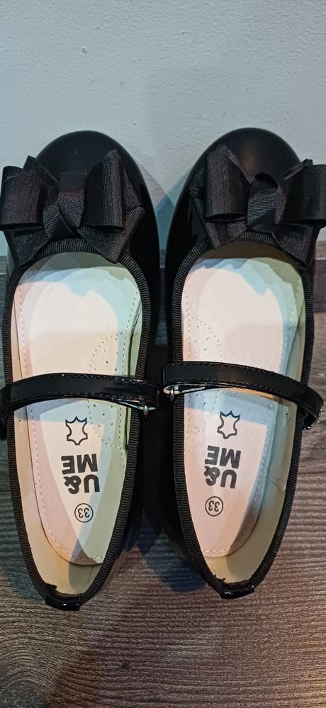 Lakované baleríny s mašľou, humanic,33