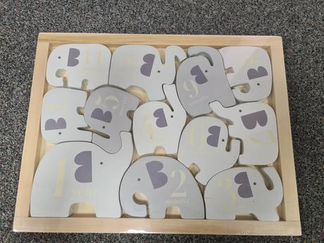 Rastové puzzle - sloníci, 