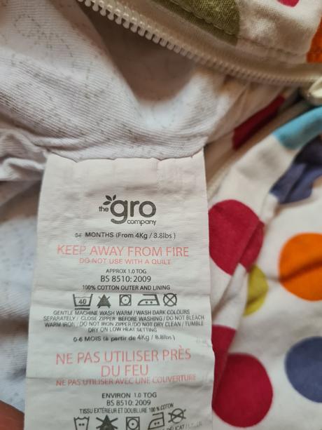 Farebný spací vak s guličkami, the gro company (grobag)