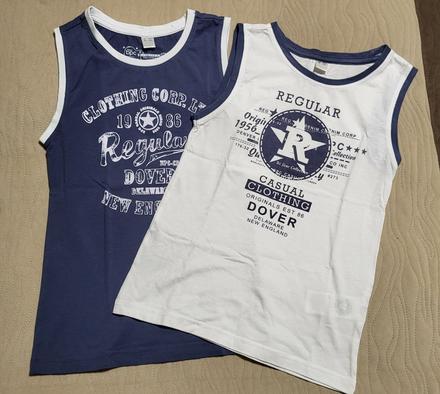 2ks chlapčenské tielka velk. 128/134, bonprix,128