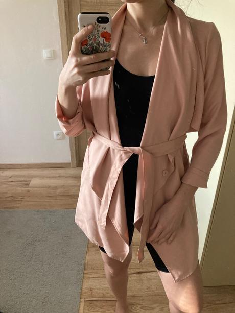 Kvalitny pudrovy cardigan, h&m,36 - xl