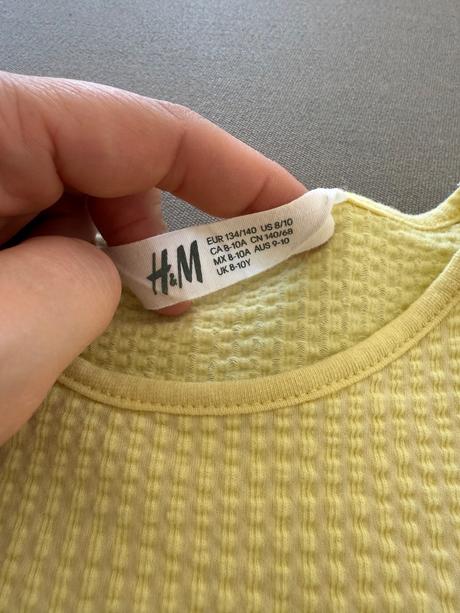 Šaty letné žlté, h&m,134