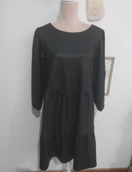 Koženkové šaty, mohito,s