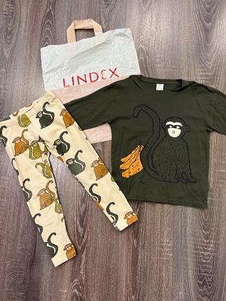Lindex detsky komplet s opicami č.116, lindex,116