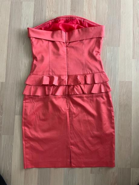 Lososové šaty, orsay,s