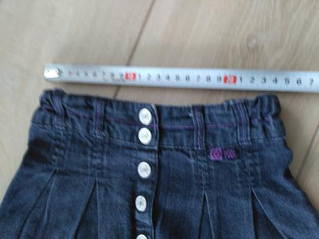 Riflová suknička s regulovateľným pásom, 104