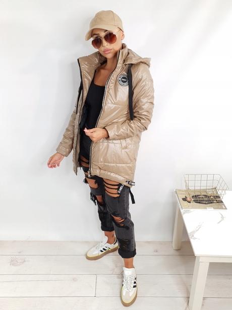 Dámska bunda ds mondy béžová, l / m / s / xl / xxl