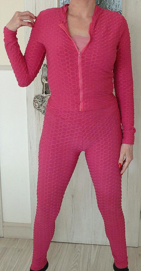 Elasticky komplet, legíny a mikina, m