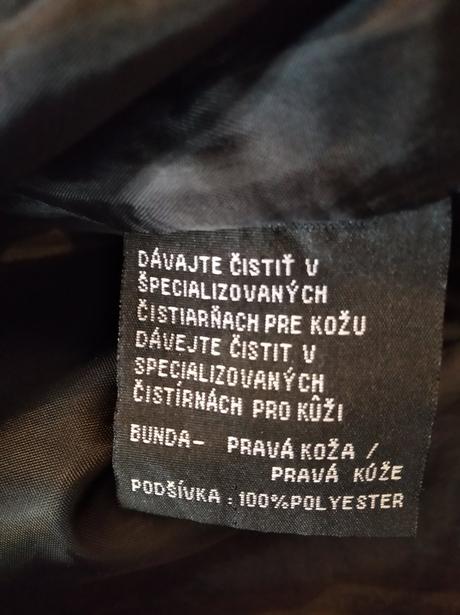 Kožený kabát different, 36