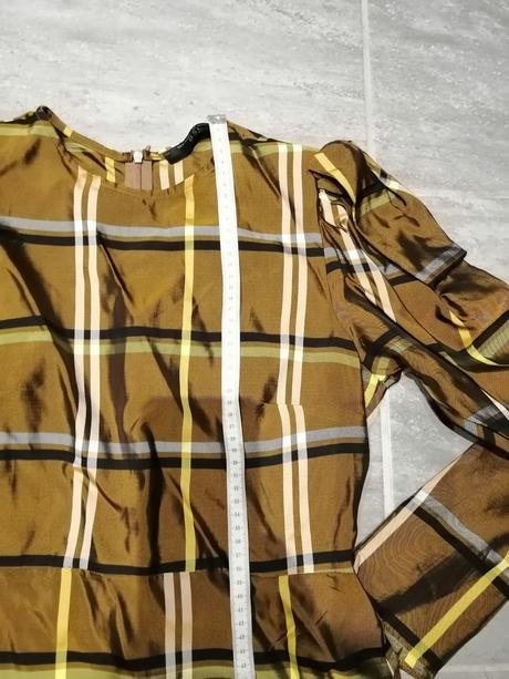 Luxus šaty bsl polyester taft,vs-xs,olivovo zlatá, s