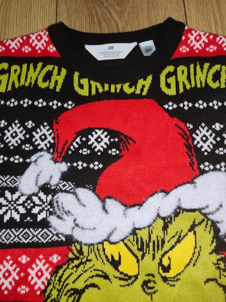 Pulóver 146/152,grinch, h&m,152