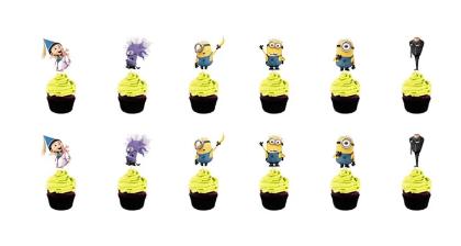 Tortový zápich mimoni 01 (24ks) - skladom, tz-254,