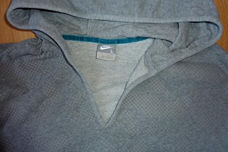 Nike mikina s kapucňou, sivá, v. l, nike,l