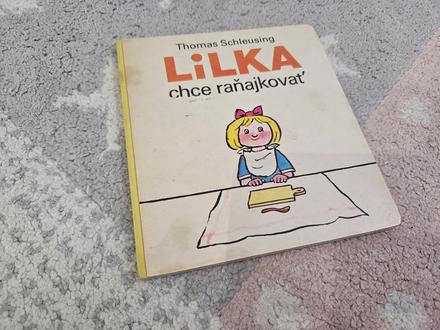 Retro leporelo lilka chce raňajkovať,