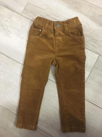 Moderné menčestrové škoricové nohavice od next, next,86