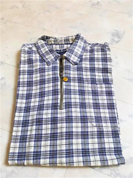 Ľanová košeľa na zips casual knock out, l