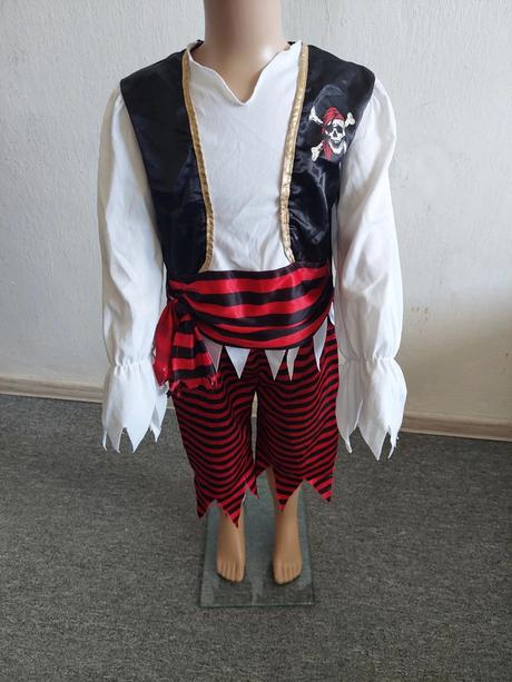 Pirát/pirátka dvojdielny kostým veľ.98-110,