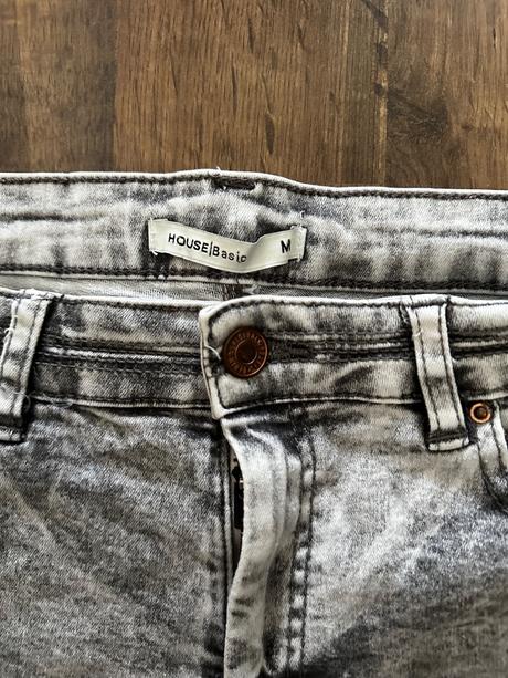 Sivé rifľové kraťasy, house,m