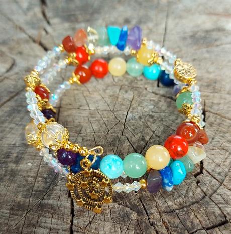 Čakrový náramok z minerálov - v harmónii, 