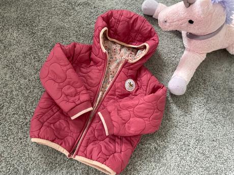 C&a bunda prechodná obojstranná 92 kvietky, c&a,92