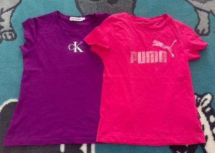 Tričko calvin klein a puma v.122/128 s poštovným, calvin klein,128