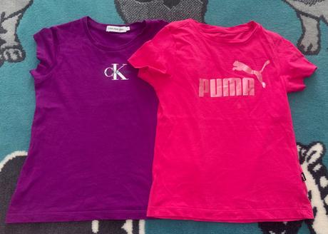 Tričko calvin klein a puma v.122/128 s poštovným, calvin klein,128