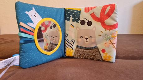 Textilná knižka macko v ročných obdobiach interakt, 