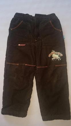 Menčestrové zateplené nohavice, smile,110