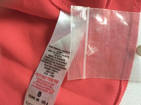Dorothy perkins coral blúzka vel.36/s, dorothy perkins,36 / s