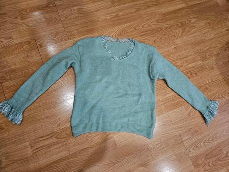 Mentolový pulover v. l, l