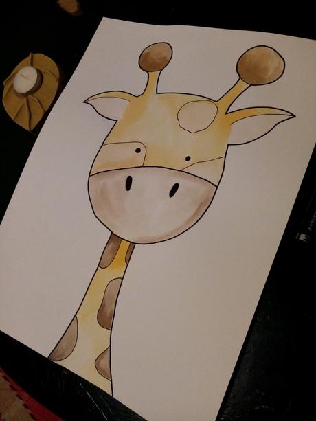 Maľba žirafa obraz do detskej, 