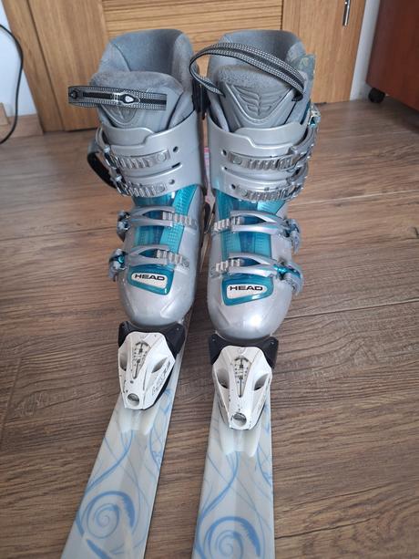 Lyže 137cm + lyžiarky, head,130-139 cm