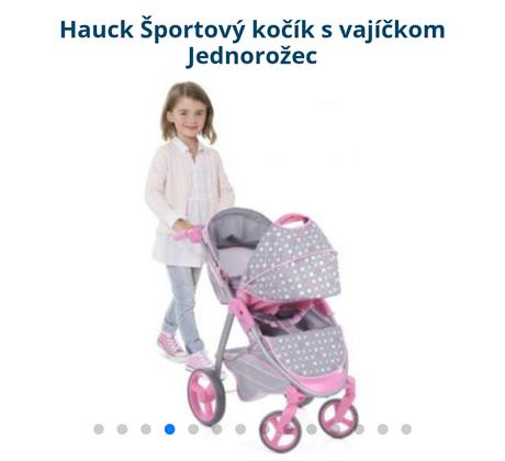 Detský kočík s jednorožcom,