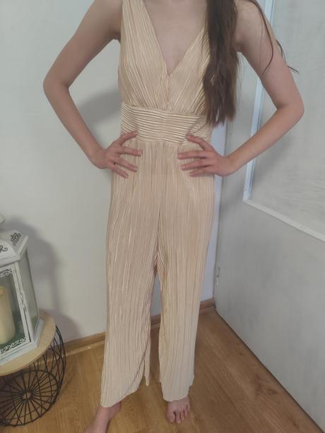 Zlato-bezovy overal xs 34, amisu,xs