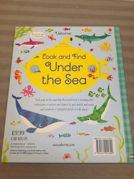 Usborne look and find under the sea hb nsu22,