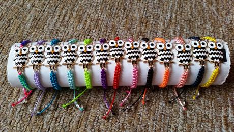 Náramok so sovičkou,