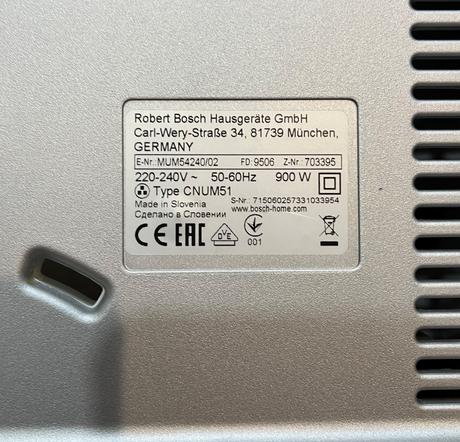 Bosch mum 54240 900w kuchynský robot, bosch
