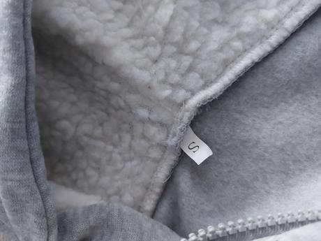 Sivý mikinový kabátik, s