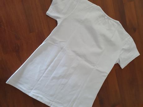 Snehobiele tričko s ligotavým srdiečkom veľ. 158, 158