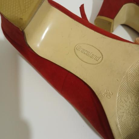 Červené semišové topánky, graceland,39