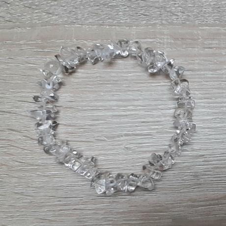 Minerálny náramok, krištáľ,