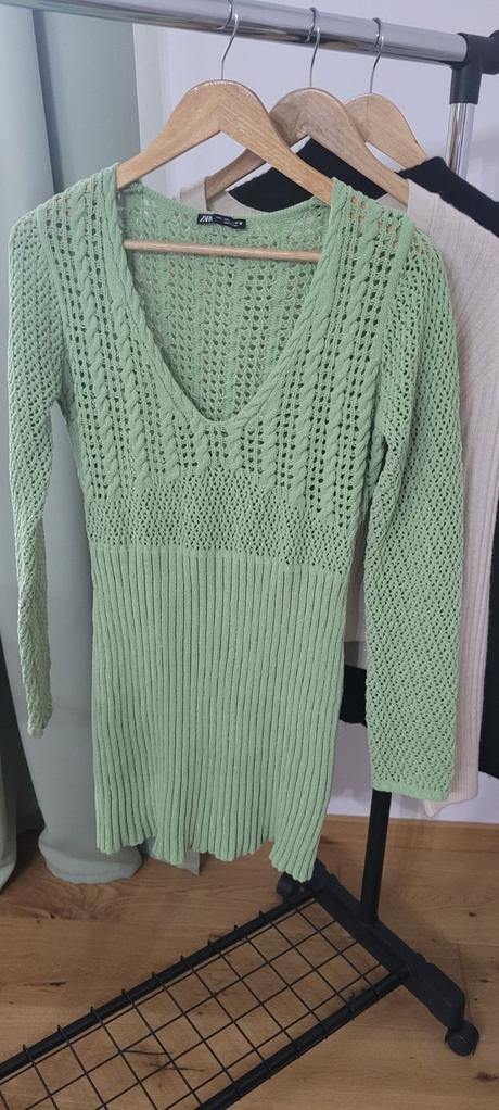 Pletené šaty zara, zara,m